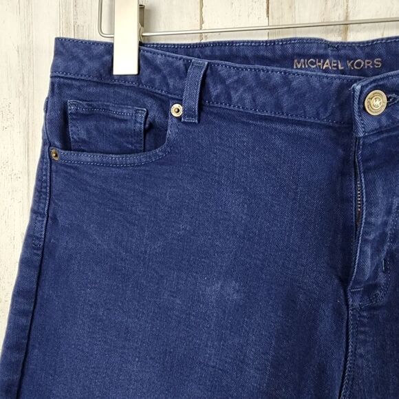 Michael Kors Bermuda Denim Shorts Blue Size 14 - Picture 9 of 9